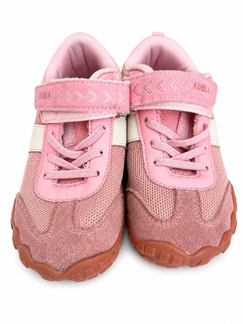 Kubua Kids Pink Velcro Athletic Sneakers